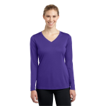Sport-Tek Women's Long Sleeve PosiCharge Competitor V-Neck Tee